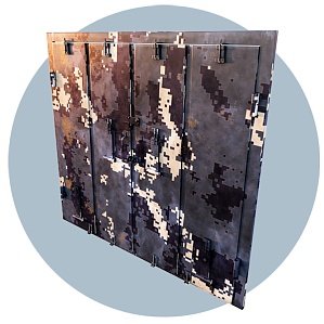 Ставня бронированная складная