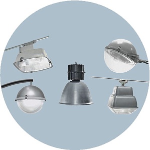 Светильник ламповый "Адонис" напольный, венчающий металлогалогенный